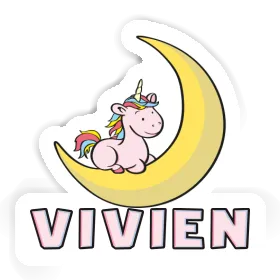 Sticker Moon Unicorn Vivien Image