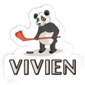 Vivien Sticker Ice Hockey Panda Image