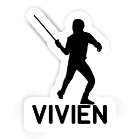 Vivien Sticker Fencer Image