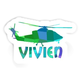 Sticker Vivien Helicopter Image