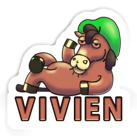 Sticker Vivien Lying horse Image