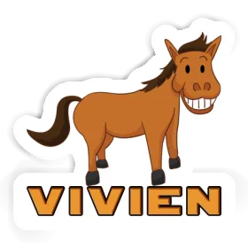 Grinning Horse Sticker Vivien Image