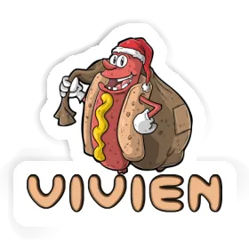 Vivien Sticker Hot Dog Image