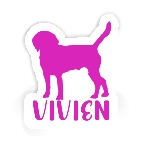 Chien Autocollant Vivien Image