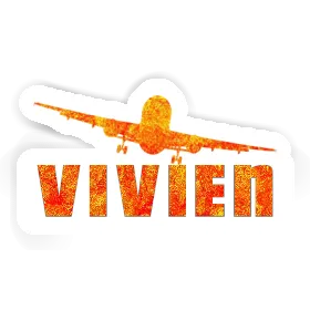 Vivien Sticker Airplane Image