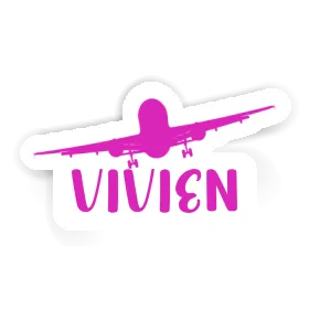 Vivien Sticker Airplane Image