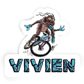 Vivien Sticker Mountainbiker Image