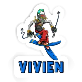 Sticker Freeride Skier Vivien Image