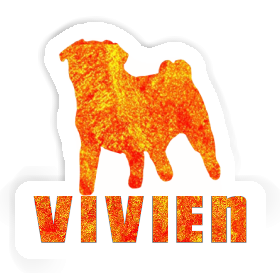 Sticker Vivien Pug Image