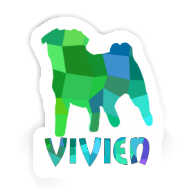 Vivien Sticker Pug Image