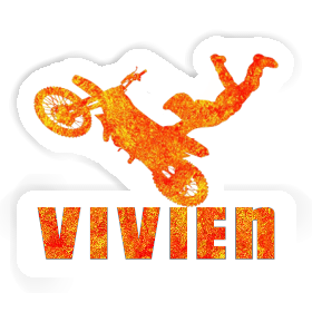 Vivien Sticker Motocross Rider Image