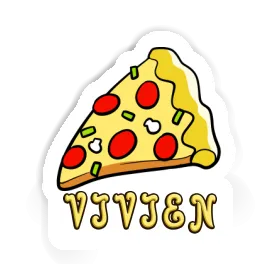 Vivien Sticker Slice of Pizza Image