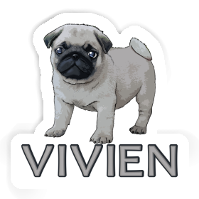 Pug Sticker Vivien Image