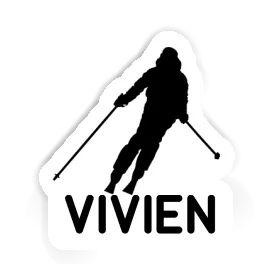 Skier Sticker Vivien Image