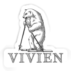 Skier Sticker Vivien Image