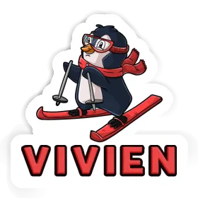 Skier Sticker Vivien Image