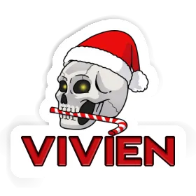 Sticker Christmas Skull Vivien Image