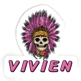 Womens Skull Sticker Vivien Image