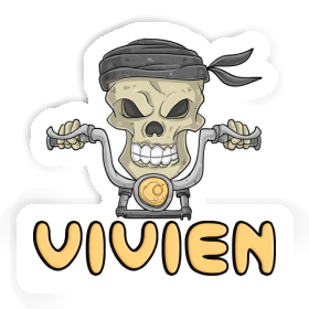 Motorcycle Rider Sticker Vivien Image