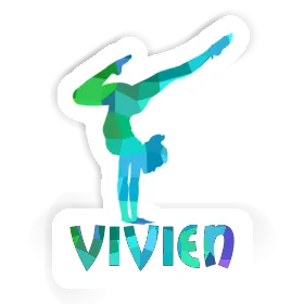 Sticker Vivien Yoga Woman Image