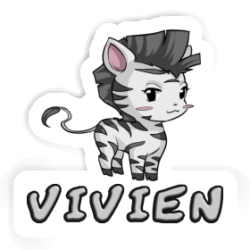 Vivien Aufkleber Zebra Image