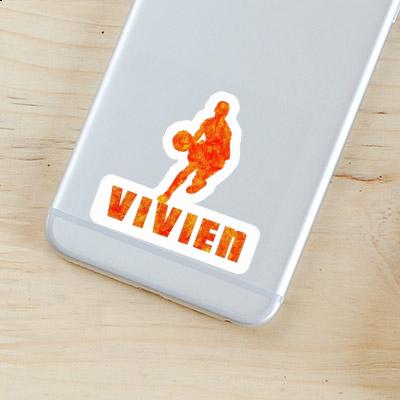 Sticker Vivien Basketball Player Laptop Image