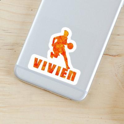 Sticker Vivien Basketball Player Laptop Image