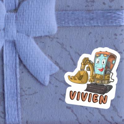 Sticker Vivien Little Excavator Image