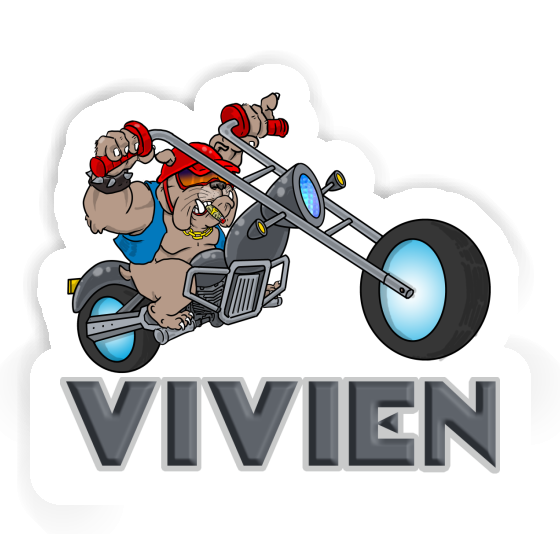 Sticker Vivien Motorbike Rider Image