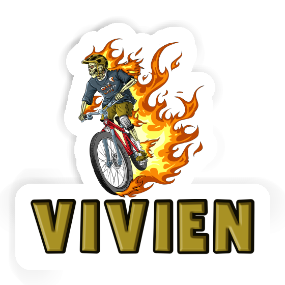 Sticker Mountainbiker Vivien Laptop Image