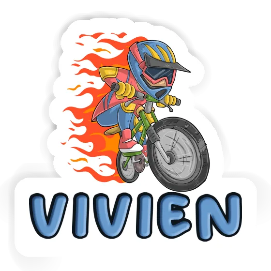 Autocollant Vivien Vététiste de freeride Notebook Image