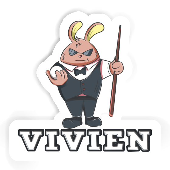 Sticker Billardspieler Vivien Image