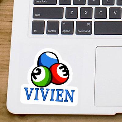 Sticker Vivien Billiard Ball Notebook Image