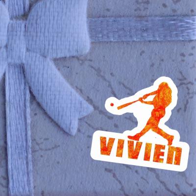 Autocollant Vivien Joueur de baseball Image