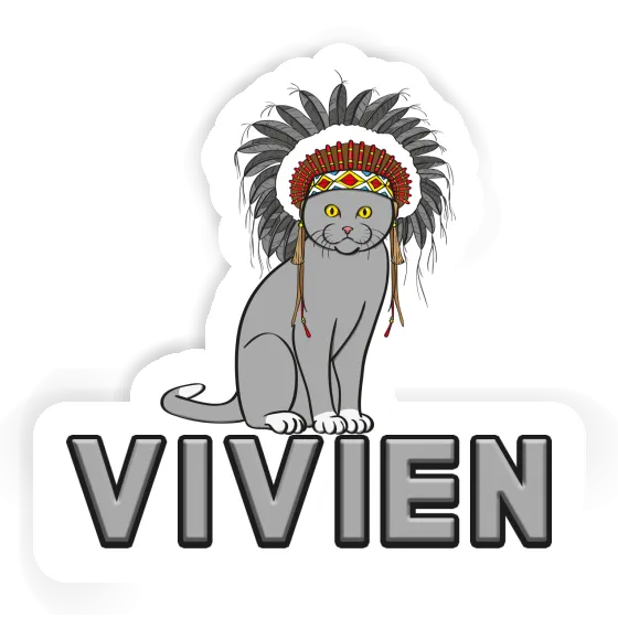 Vivien Sticker Indianerin Laptop Image