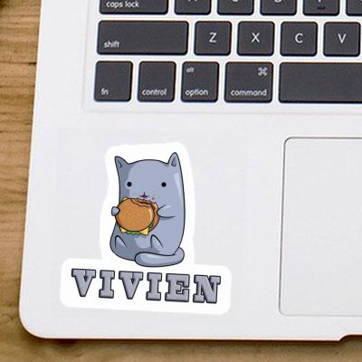 Vivien Aufkleber Katze Laptop Image