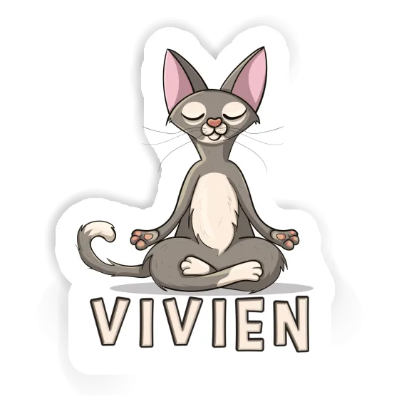 Vivien Sticker Yoga Cat Gift package Image