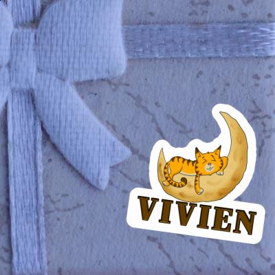 Vivien Sticker Sleeping Cat Notebook Image