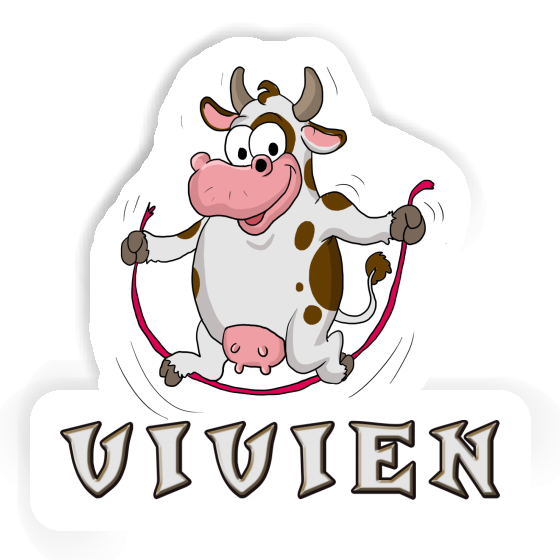 Skipping Ropes Cow Sticker Vivien Notebook Image