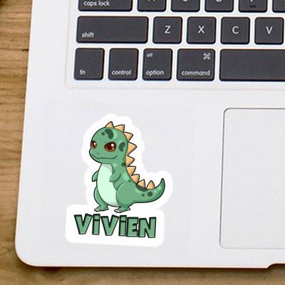 Aufkleber Dino Vivien Notebook Image