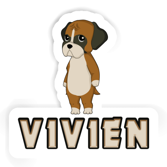 Vivien Autocollant German Boxer Gift package Image