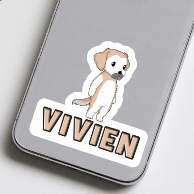 Autocollant Golden Retriever Vivien Laptop Image