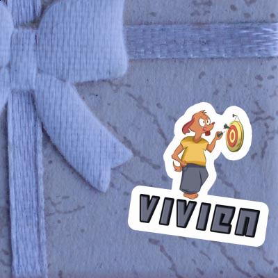 Vivien Sticker Dartspieler Notebook Image