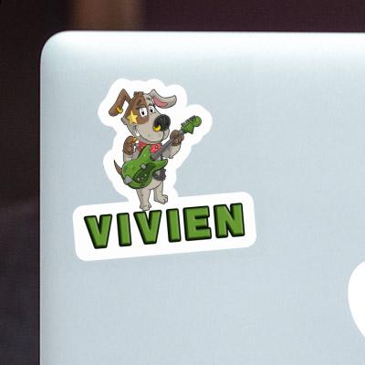 Sticker Vivien Guitarist Notebook Image