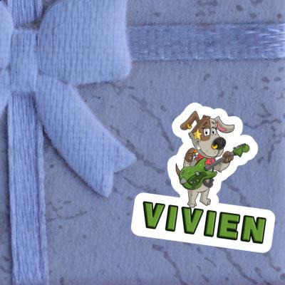 Autocollant Vivien Guitariste Notebook Image