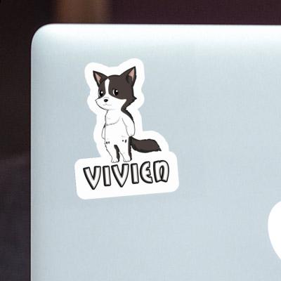 Sticker Border Collie Vivien Laptop Image