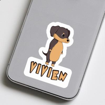 Vivien Autocollant Teckel Laptop Image