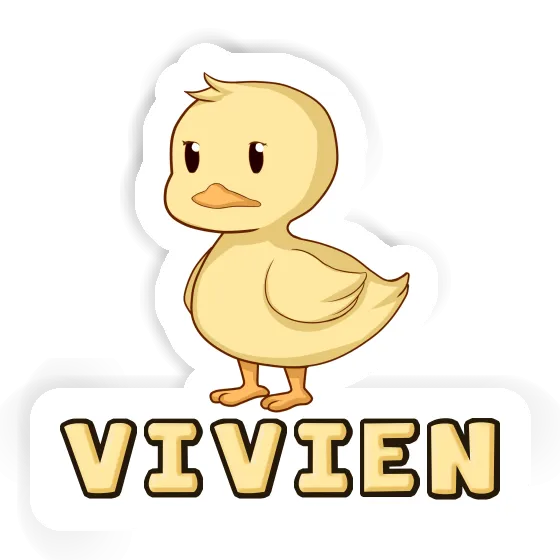 Duck Sticker Vivien Notebook Image