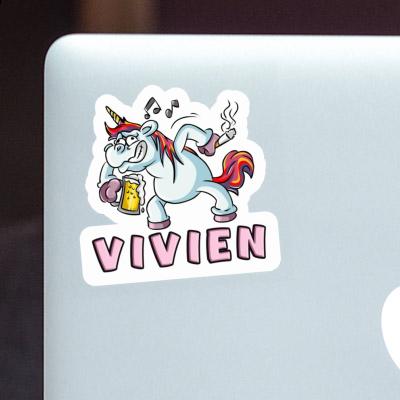 Party Unicorn Sticker Vivien Laptop Image