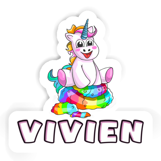 Sticker Vivien Baby Unicorn Notebook Image